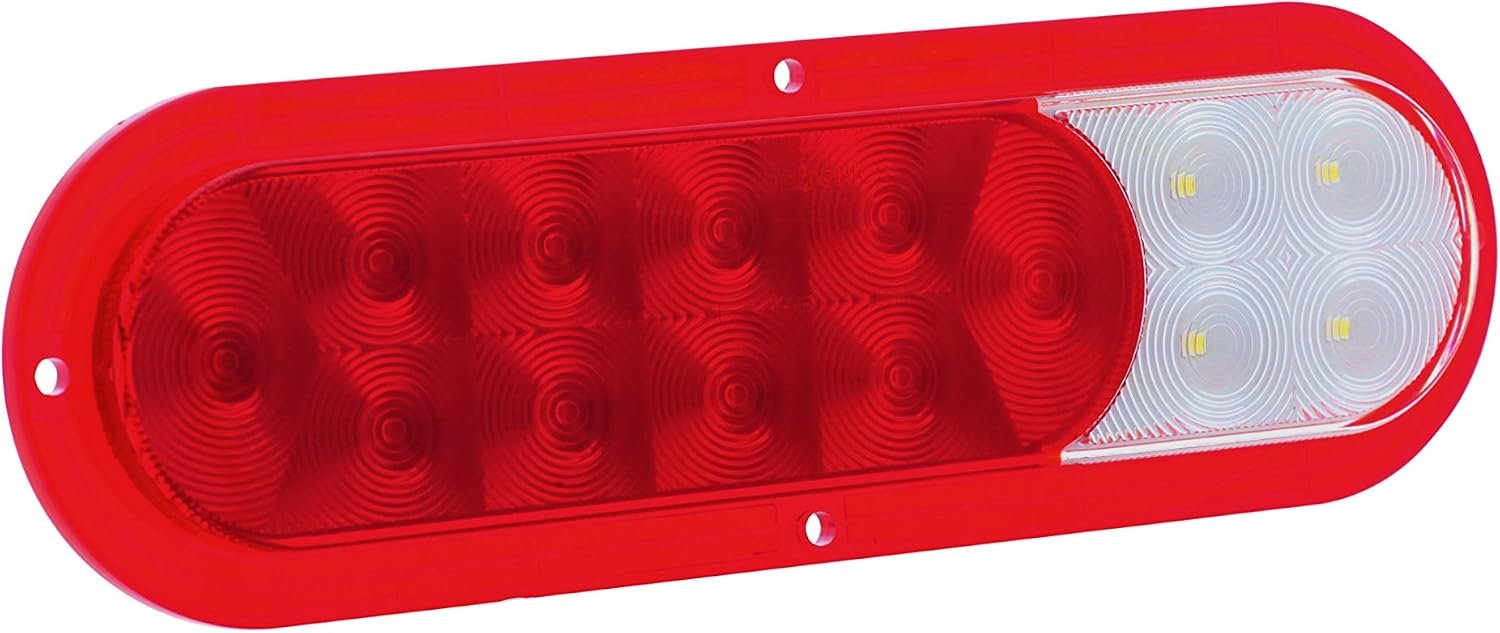 Optronics STL68RBP LED Stop Turn Tail Light – Red Surface-Mount Trailer Light with Built-In Reflex Reflector and Polycarbonate Lens - Image 5