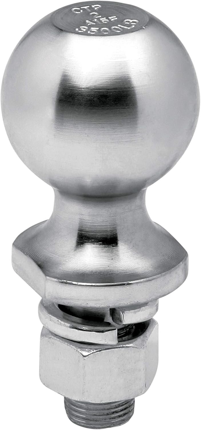 Draw-Tite 63820 Trailer Hitch Ball – 2 in Diameter Ball with 3/4 in Shank and 1 in Length