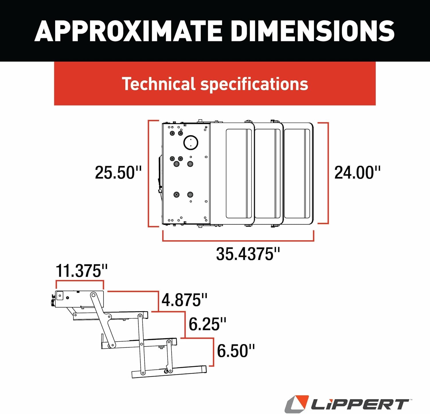 Lippert 369552 Kwikee 25 Series Electric RV Step – Automatic Entry Step Assembly for Motorhomes and RVs - Image 2