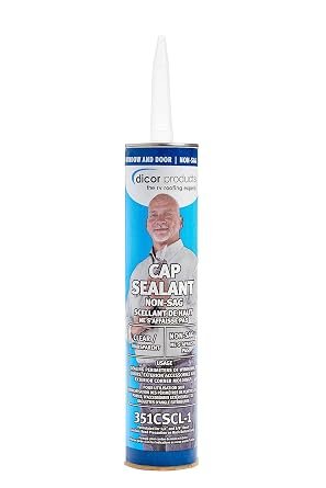 Dicor 351CSCL1 Cap Sealant Clear – Non-Sag Paintable RV Joint Sealant for Windows, Doors and Trim