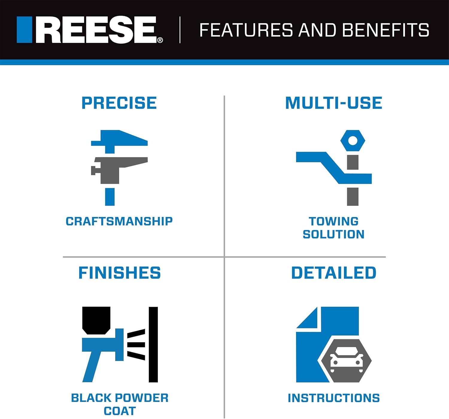 Reese 94716 Goose Box 16K 5th Wheel Pin Box – Gooseneck Ball Connection with Integrated Air Ride Design - Image 8