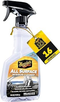 Meguiar’s G240616 All Surface Interior Cleaner – 16 oz Multi-Surface Formula for Vinyl, Plastic, Fabric and Leather