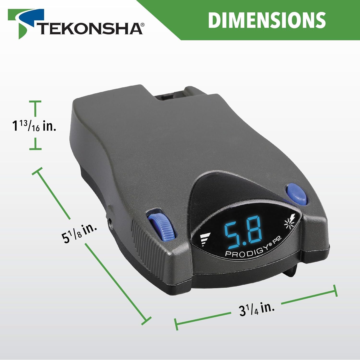 Tekonsha 90885 Prodigy P2 Trailer Brake Controller – Proportional Electric Braking for 1-4 Axles with Digital Display and Boost Control - Image 4
