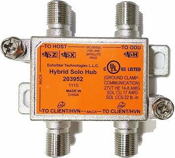 Pace 203951 Hybrid Solo Hub for Hopper Systems – Single Hopper Distribution Hub, Joey Network Integration, Satellite Signal Management