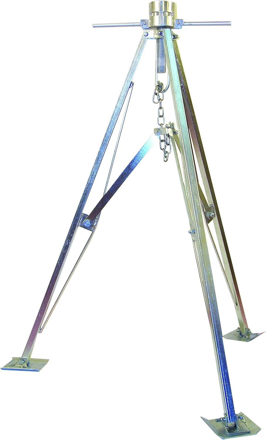 Ultra-Fab 19950001 King Pin Stabilizer – Heavy-Duty Steel Fifth-Wheel RV Stabilizer with Adjustable Tripod Support