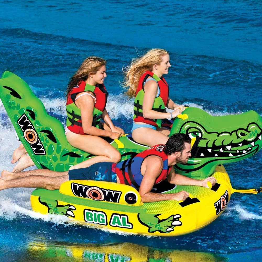 WOW Sports 191070 Big Al 3 Person Towable – Secure Cockpit Seating Tow Tube with Heavy-Duty Nylon Cover - Image 6
