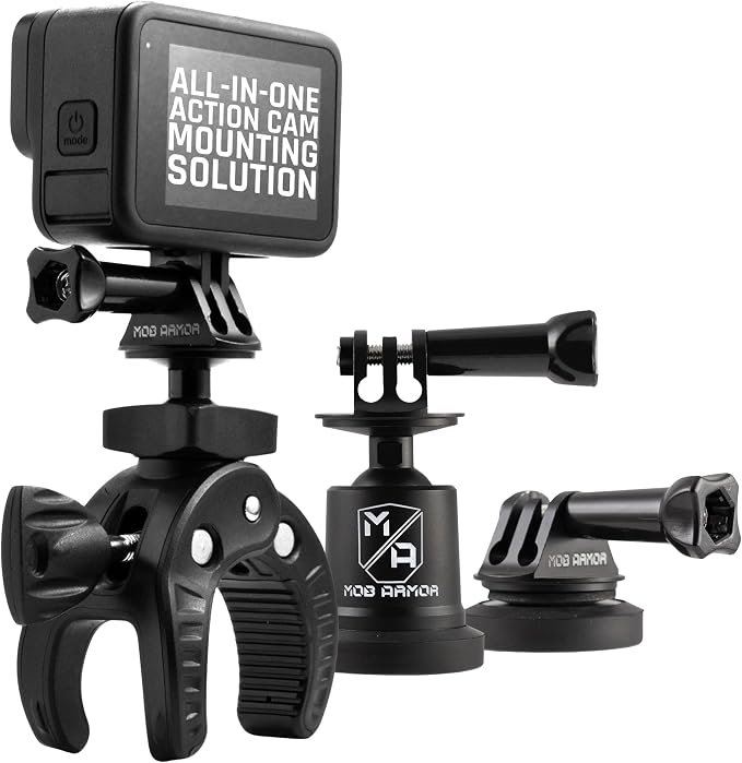 Mob Armor Action Camera Bundle ACBNDL – Rugged Mounting Kit for Action Cameras and Adventure Recording Systems