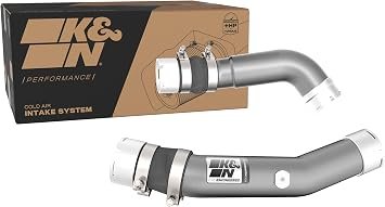 K&N 77-1023KC Charge Pipe Kit – Aluminum Turbo Charge Pipe Upgrade with Silicone Couplers for Performance Applications