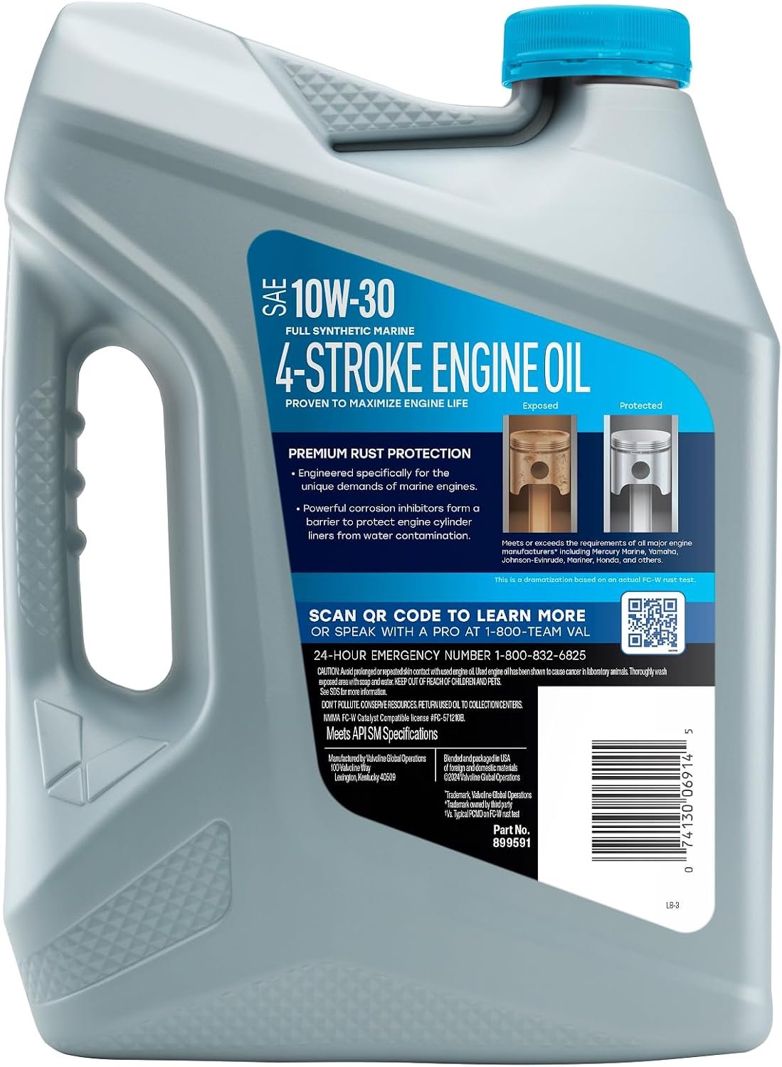 Valvoline 899591 Full Synthetic Marine Engine Oil – High-Performance Marine Lubricant for Boat Engines and Watercraft Applications - Image 2