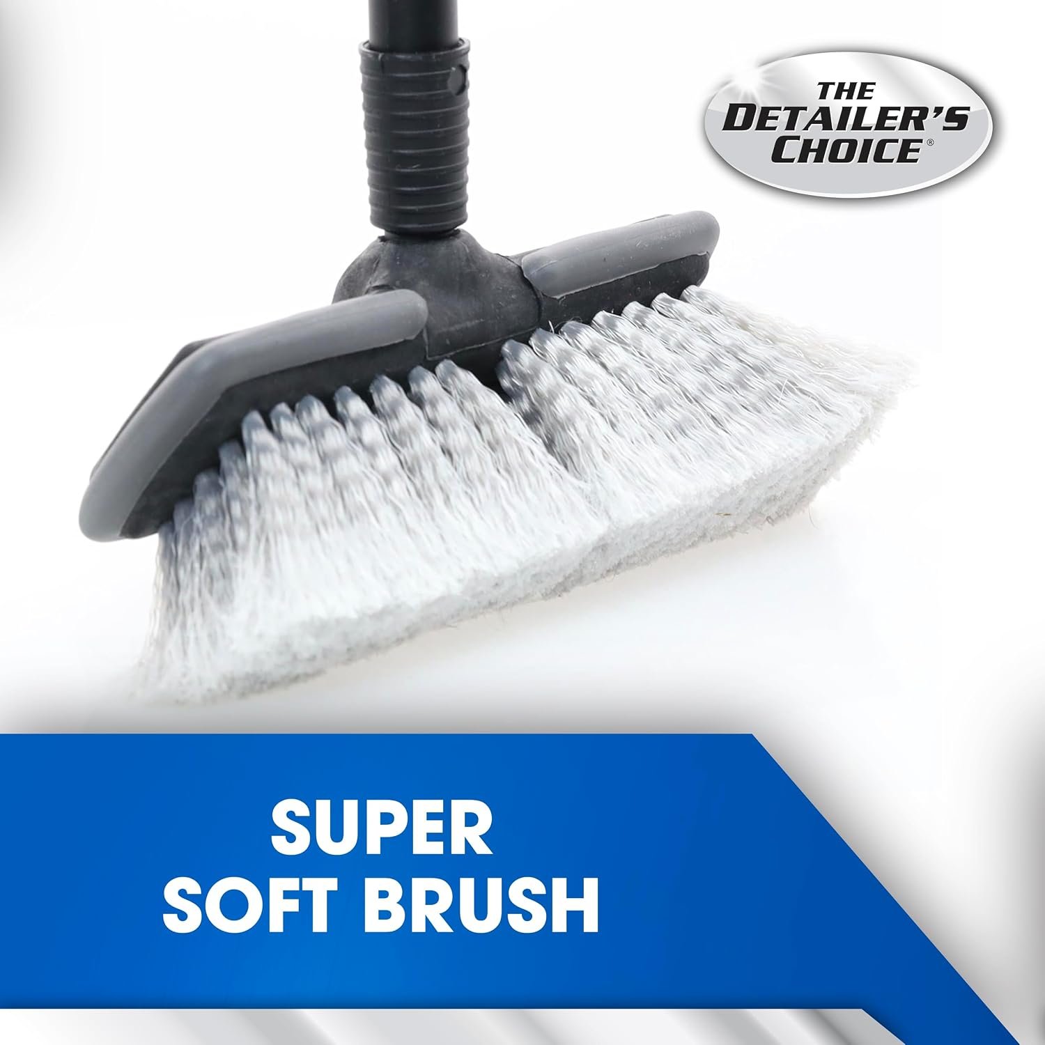 Carrand 93053 Dip-N-Wash Vehicle Wash Brush – 8in Super Soft Head with Rubber Bumper and 48in Metal Handle - Image 3