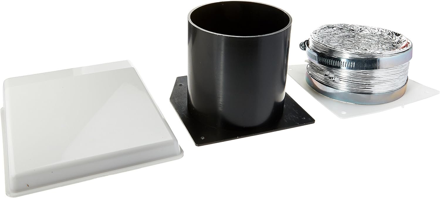 Westland VID403A Deluxe Dryer Vent Kit – Polar White Exterior RV Dryer Vent Assembly for Splendide Systems