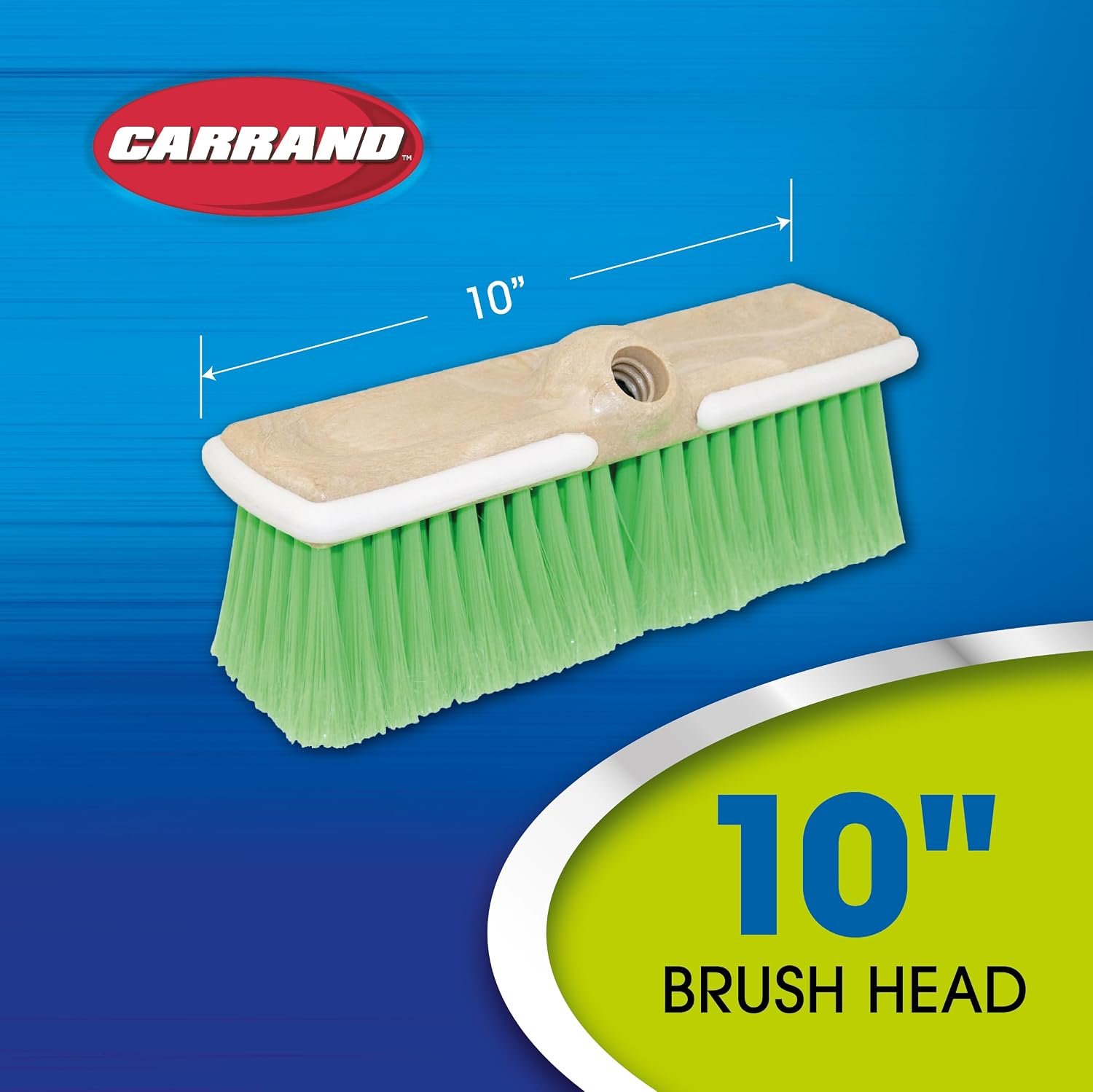 Carrand 93083 Nylex Wash Brush – 10in Soft Bristle Cleaning Head for Automotive, RV, and Marine Washing - Image 2