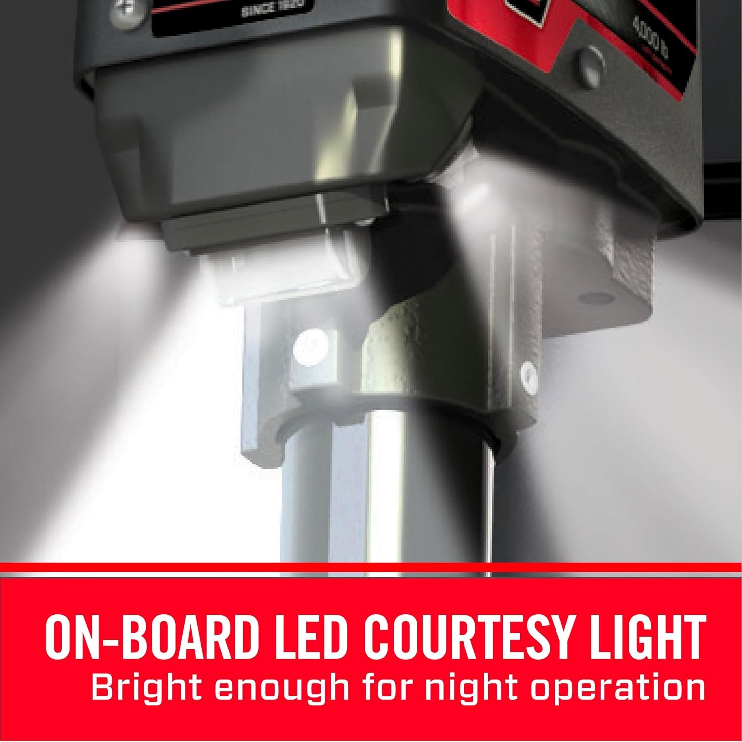 Bulldog 500188 Power Trailer Jack – 3500 lb Electric A-Frame Jack with White Weatherproof Housing - Image 3