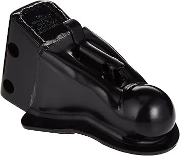 Pro Series A256S0303 Adjustable Height Coupler – 14000 lb Capacity, Black Finish Trailer Coupler