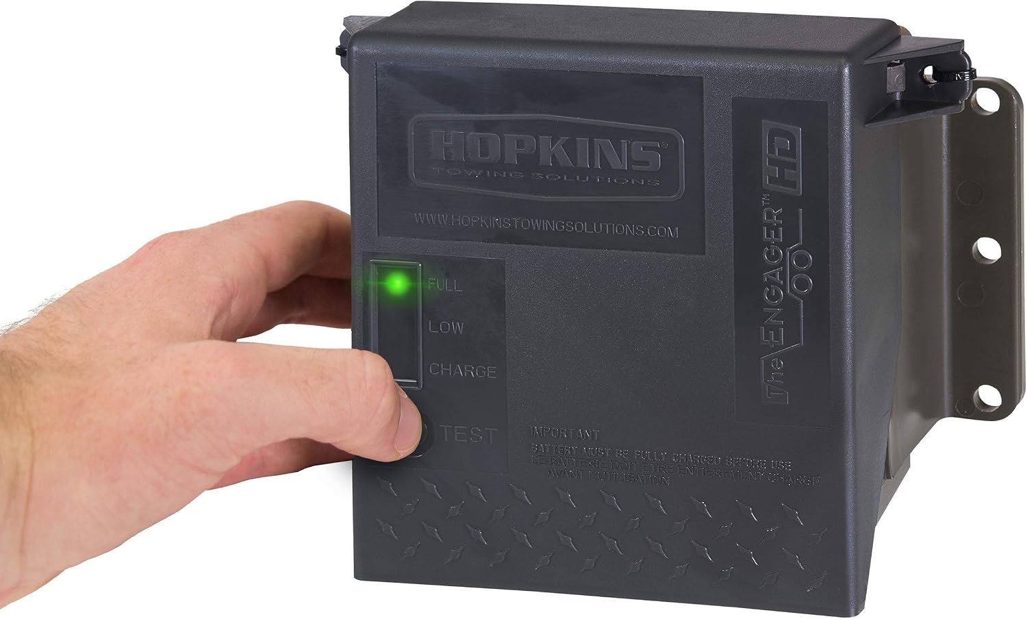 Hopkins 20100 Engager LED Test Breakaway System – 5 Amp 12V Battery, Built-In Charger, 1-2 Axle Trailer Capacity - Image 2