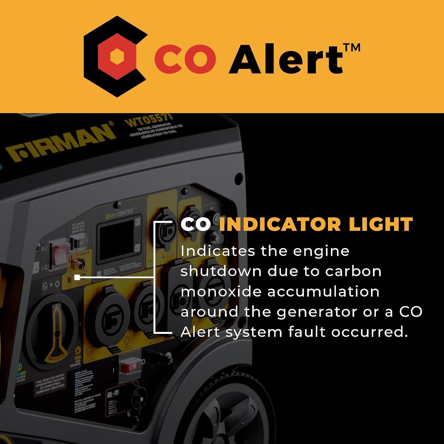Firman WT05571 Tri Fuel Portable Inverter Generator – 5500 Starting Watts with Gasoline, Propane, and Natural Gas Operation - Image 4