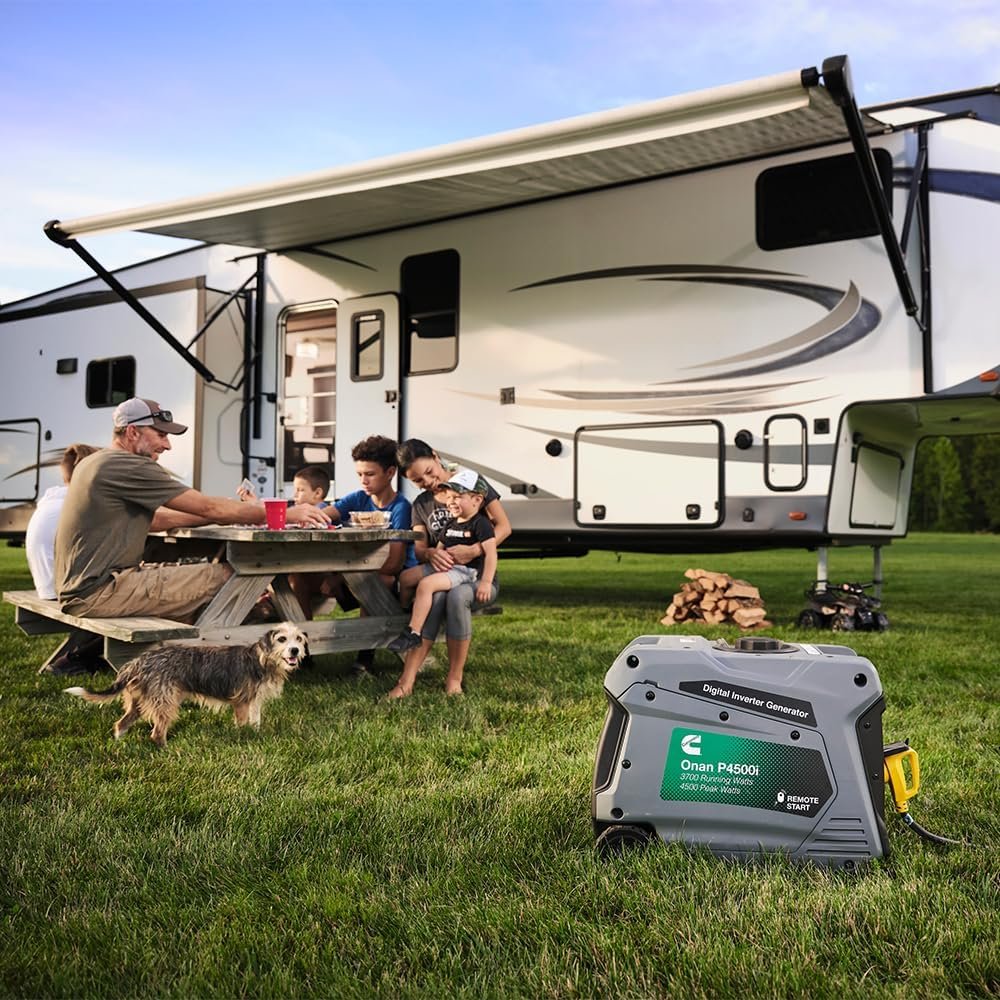 Cummins Onan A068H732 P4500iDF Dual Fuel Inverter Generator – 4500 Peak Watts with RV-Ready Output and Electric Start - Image 3