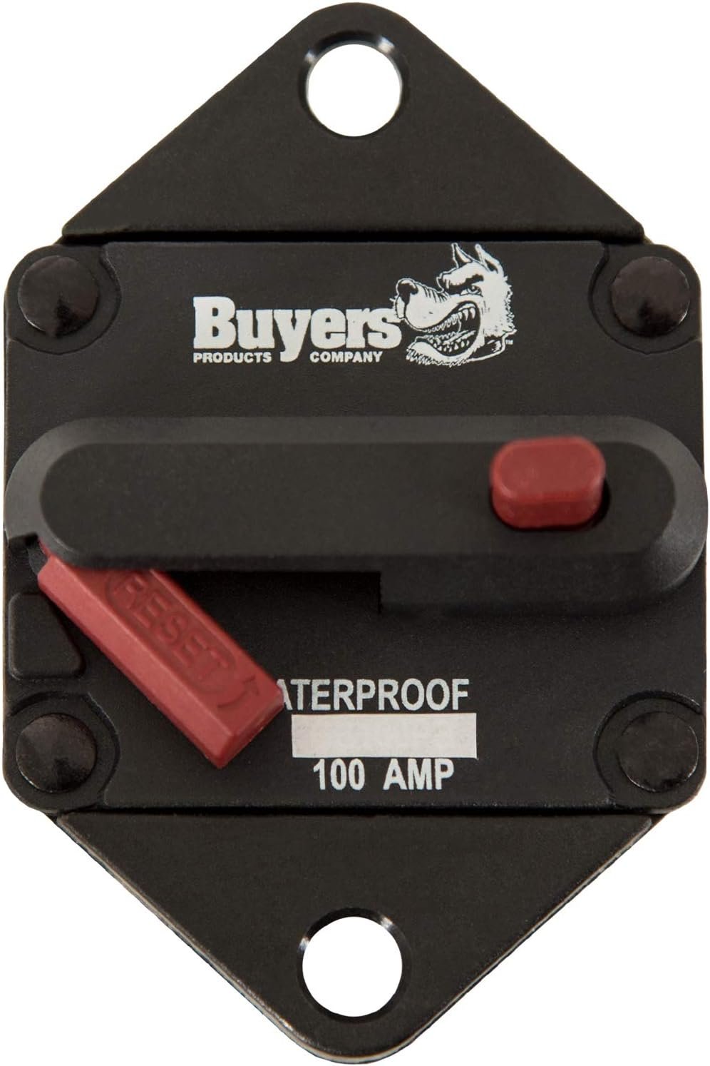 Buyers Products CB102PB Push-to-Trip Circuit Breaker – 100 Amp Manual Reset Surface Mount Electrical Protection - Image 2