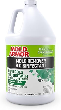 Mold Armor FG550 Mold Remover and Disinfectant – 1 Gallon Cleaning Formula for Mold and Mildew Treatment