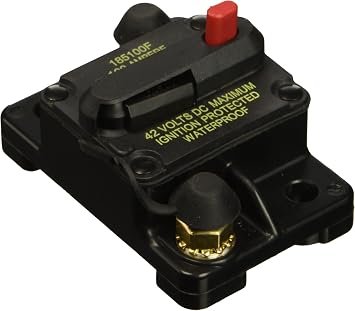 Bussmann BPCB185100 Circuit Breaker – 100 Amp Manual Reset Surface Mount Power Protection Breaker