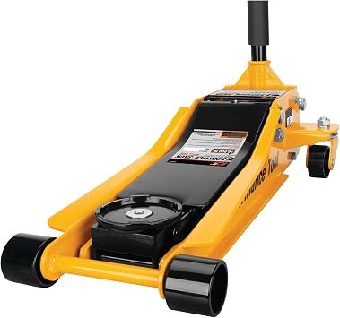 Perform Tool W1617 3-Ton Garage Jack – Hydraulic Floor Jack with Steel Frame and Vehicle Lifting Capacity