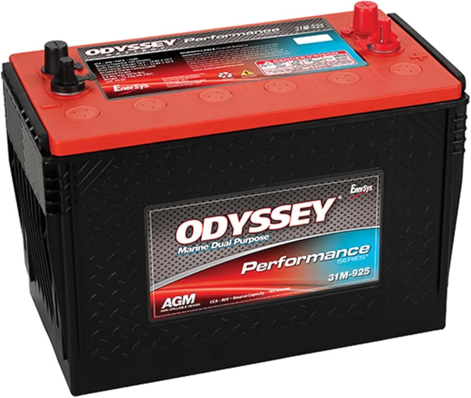 Odyssey ODP-AGM31M Marine Battery – Group 31 AGM Design, 1150 PHCA, 205-Minute Reserve Capacity