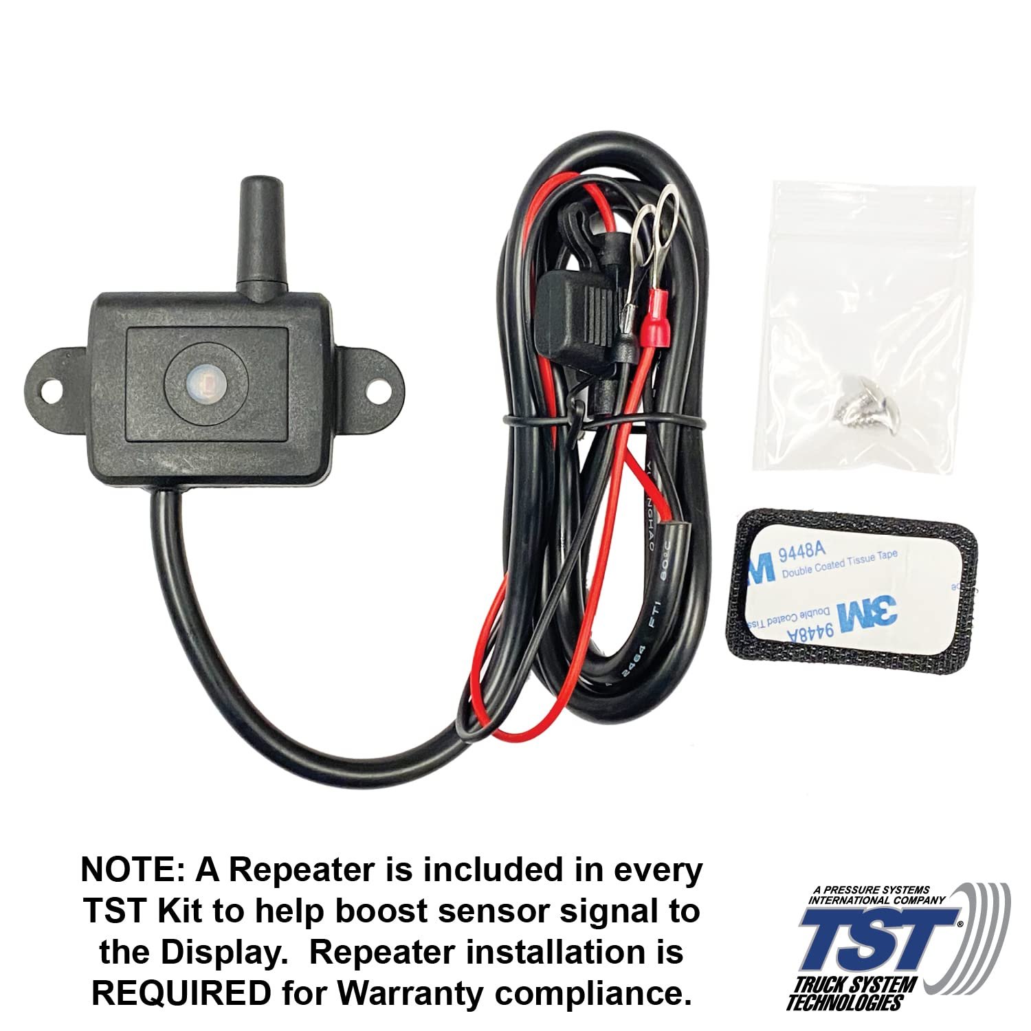 Truck System Technologies TST507RV6C 507 Series TPMS System – 6 Cap Sensors, 3.5in Color Display, Signal Repeater Included - Image 4