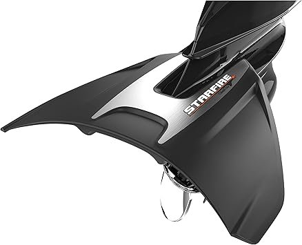 StingRay StarFire Hydrofoil Black – No-Drill Stabilizer Fin for Outboards and Sterndrives up to 300 HP with Stern Lift