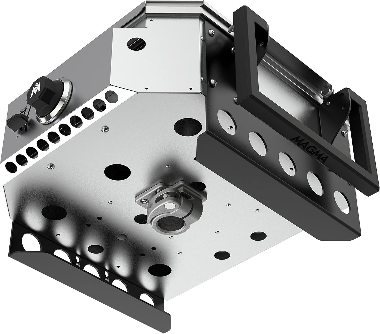 Magma T10-345 Locking Surface Slide Mount – 14.3in Marine-Grade Stainless Steel Grill Mount with 20° Level Adjustment - Image 4