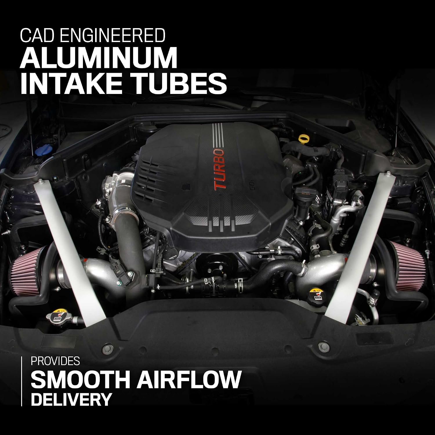 K&N 69-5318TS Typhoon Performance Air Intake System – Aluminum Intake Upgrade with Reusable Cotton Filter - Image 5