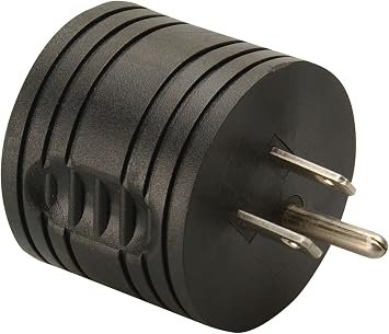 Southwire 95213388 RV Power Adapter – 15A Male to 30A Female Round Connector for Household Outlet Access