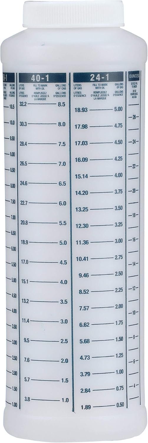 Attwood 118731 Fuel and Oil Mixing Bottle – Ratio Measurement Container – Two-Stroke Fuel Mixing Tool - Image 2