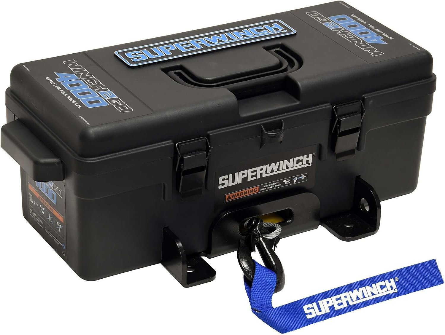 Superwinch 1140222 Winch2Go Portable Electric Winch Kit – 4,000 lb Pull Capacity, 12V Motor, 40 ft Steel Wire Rope - Image 3