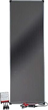 Schumacher SP1500 15-Watt Solar Battery Maintainer – Portable Solar Panel with Battery Clamps for 12V Systems