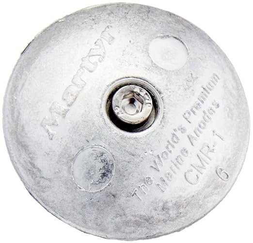 CMP Group CMR01AL Rudder Anode – 1-7/8-Inch Aluminum Sacrificial Anode for Marine Corrosion Protection