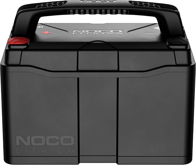 NOCO NLX31 Group 31 Lithium Battery – 12V 120Ah LiFePO4 Deep Cycle Battery with Bluetooth and 150A BMS