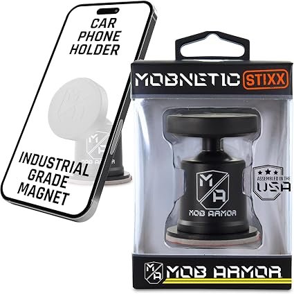 Mob Armor MobNetic Stix MOBNSTXBLK – Magnetic Phone Mount with Compact Low-Profile Design