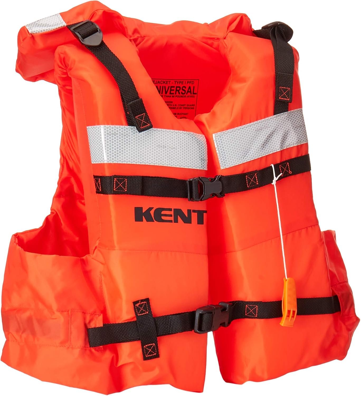Onyx Outdoor Adult Type I Life Vest Orange – USCG Approved Offshore PFD with High-Visibility Flotation Design - Image 3