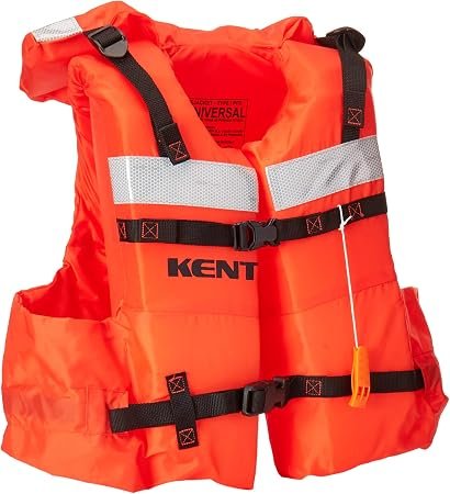 Onyx Outdoor Adult Type I Life Vest Orange – USCG Approved Offshore PFD with High-Visibility Flotation Design