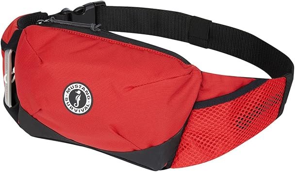 Mustang Survival MD38004 Essentialist Inflatable Belt Pack – Manual Inflation, 16.9 lb Buoyancy, Universal Fit