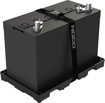 NOCO BT31 Group 31 Battery Tray and Strap – Heavy-Duty Polypropylene Mounting Tray with Hold-Down Retention System