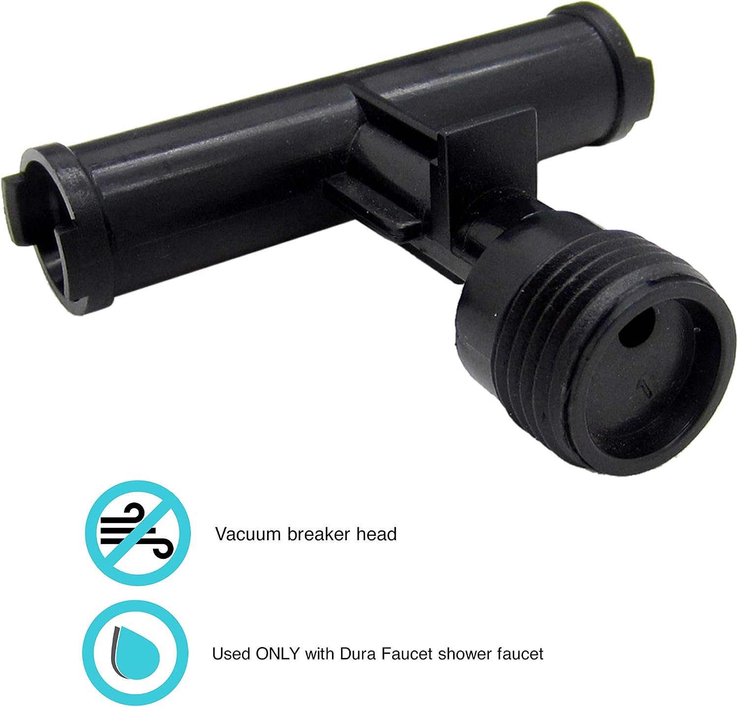 Dura Faucet DFRK900BK Diverter Tee Replacement – Black Faucet Diverter Repair Component for RV Shower Systems - Image 3