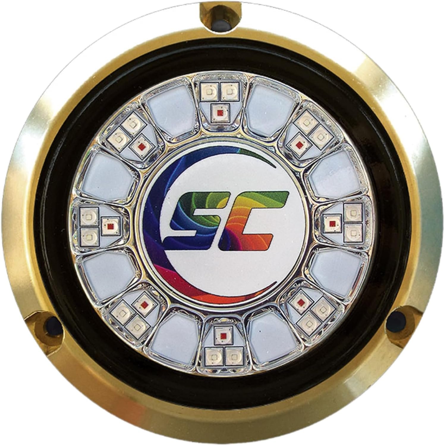 Shadow-Caster SCR24CCBZ1 SCR-24 CC Underwater Light – Color-Changing Bronze Marine LED Lighting System