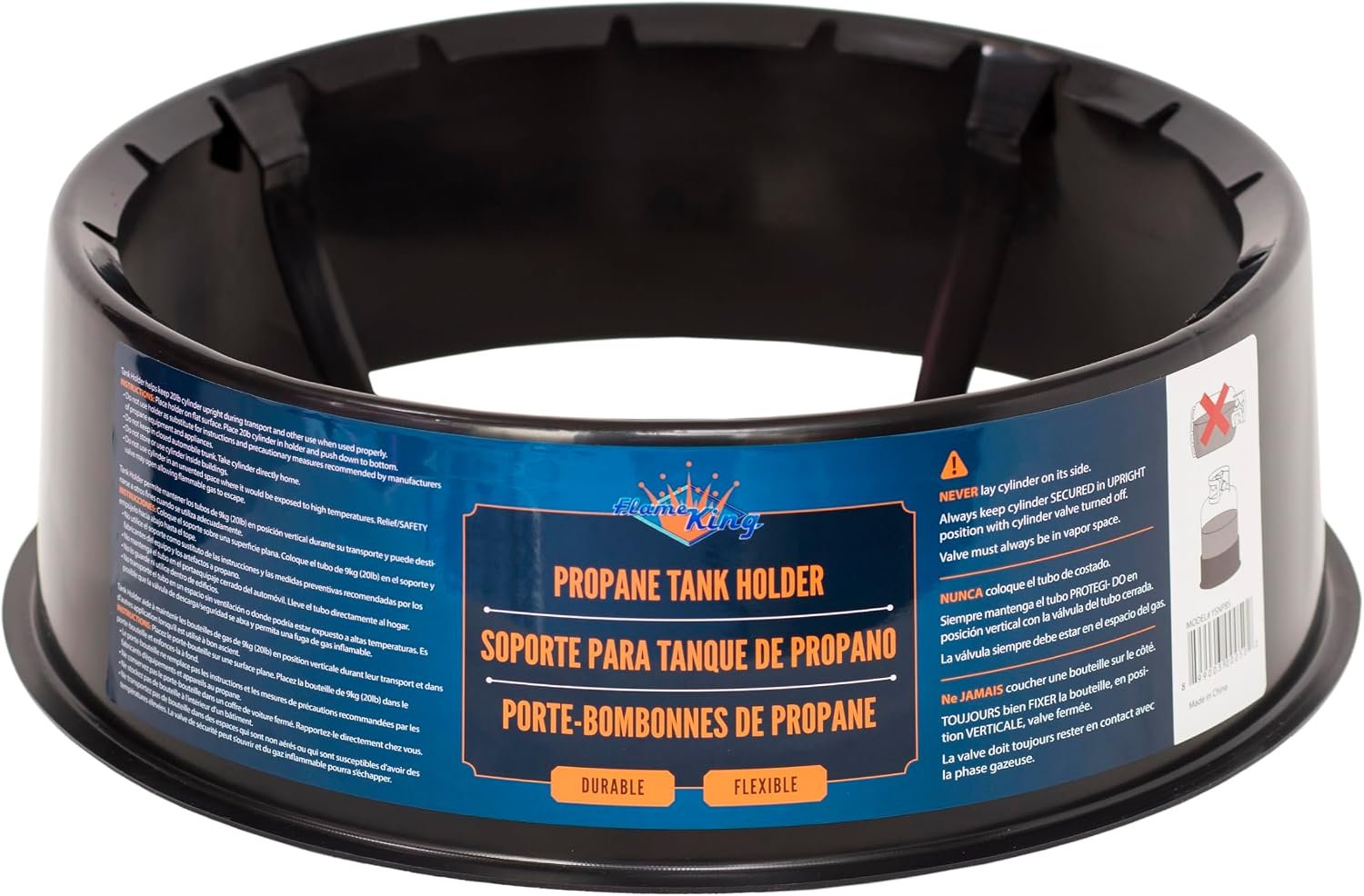 Flame King YSNPBS Propane Tank Stabilizer – Portable Base Support for 20 lb LP Cylinders with Anti-Tip Design - Image 5