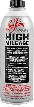 Sea Foam HM16 High Mileage Motor Treatment – 16oz Fuel and Crankcase Cleaner for Gasoline Engines Over 75,000 Miles