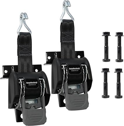 IMMI CargoBuckle F18816 Ladder Rack System – 1in Retractable Tie-Down Assembly for Truck Rack Cargo Management