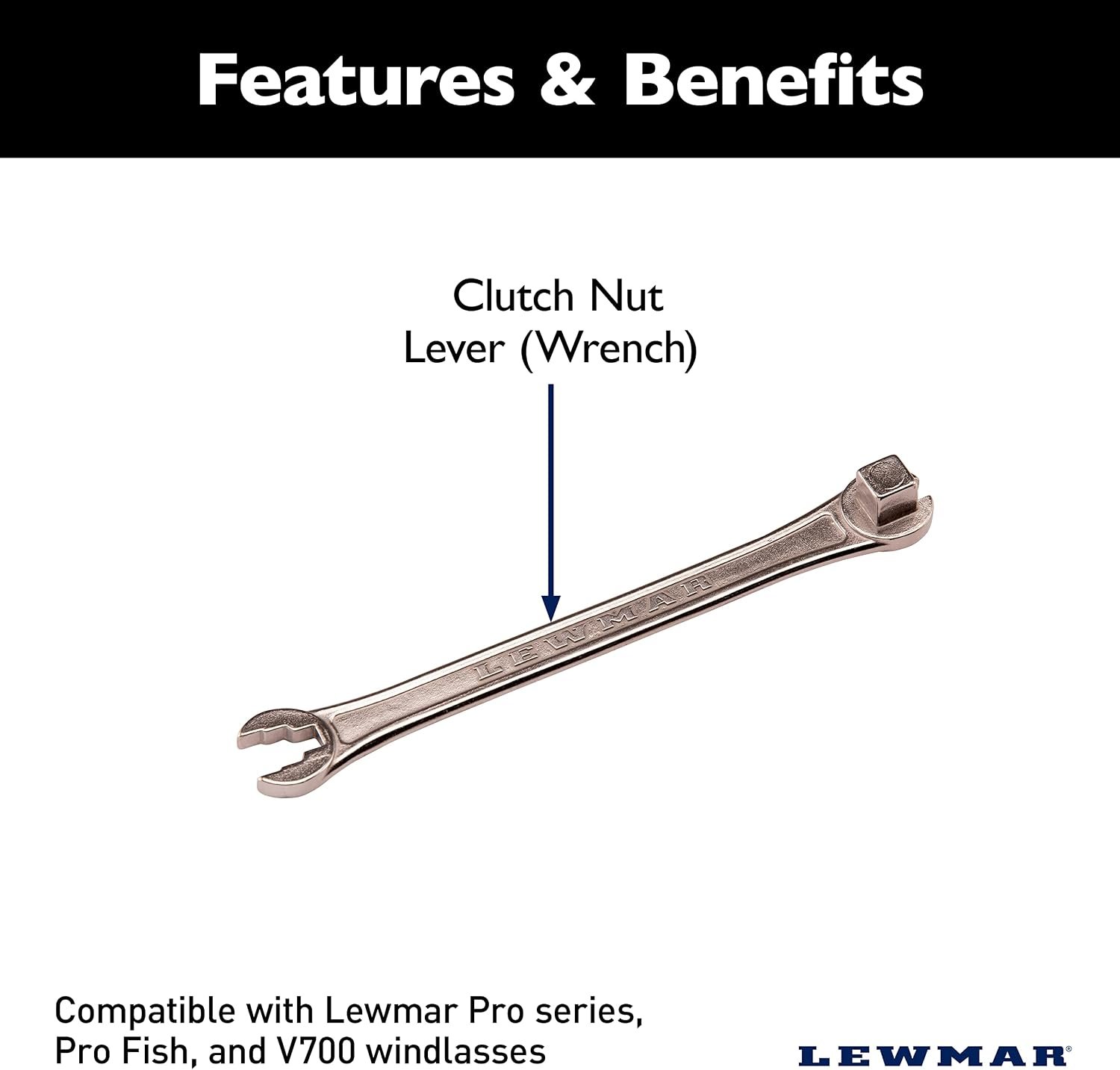 Lewmar 66000099 Clutch Lever Kit – Replacement Operating Lever for Pro-Series and V700 Anchor Windlass Systems - Image 2