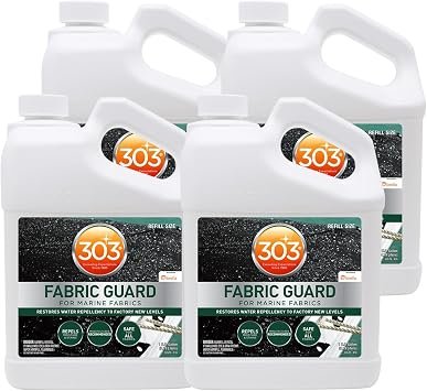 303 Products 30674 Marine Fabric Guard – 1 Gallon Water Repellent Treatment for Boat Covers and Marine Fabrics