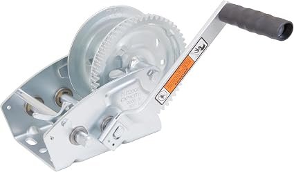 Dutton-Lainson 14725 DLC2000 Pulling Winch – 2000 lb Capacity, 2-Speed Ratchet Design, Zinc-Plated Finish