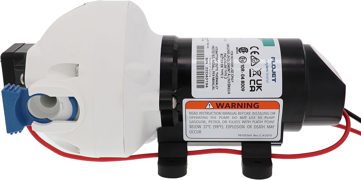 Flojet R3526144D RV Water Pump – 12V Demand Pump, 3.0 GPM Flow Rate, 50 PSI Shutoff Pressure - Image 5